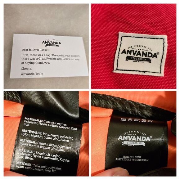 Red and Black Travel Bag with Modern Design - Picture 5 of 10